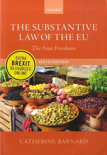 Read Online Barnard The Substantive Law Of The Eu 