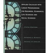 barnett applied calculus with linear programming