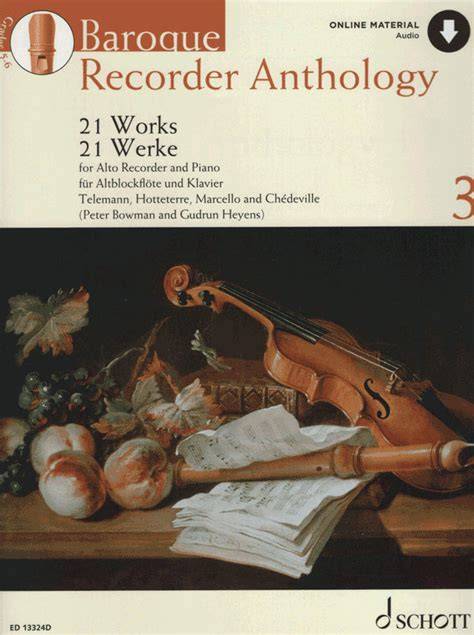 baroque recorder anthology volume 3 cd 21 pia ces