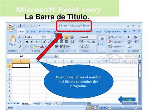 Barra De Titulo De Excel