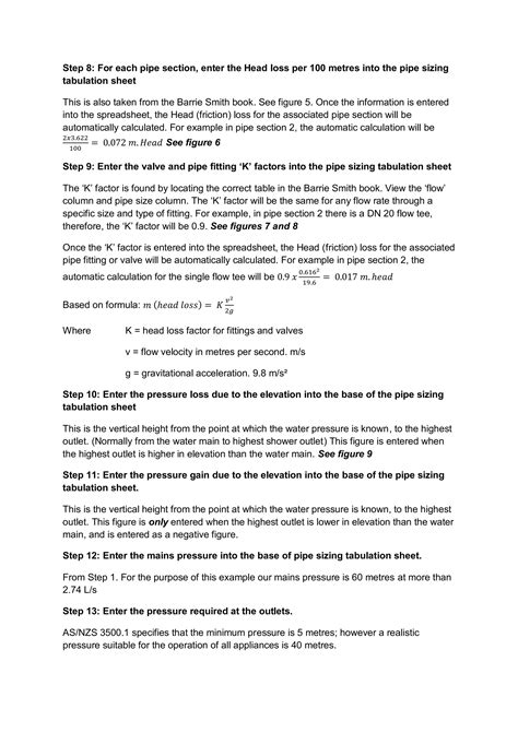 Barrie Smith Pipe Sizing
