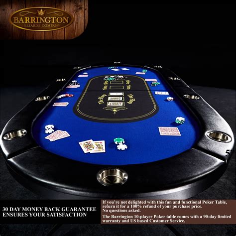 barrington texas holdem poker table for 10 players/