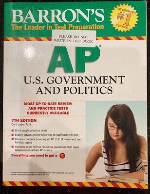 Read Barron S Ap U S Government And Politics 7Th Edition 