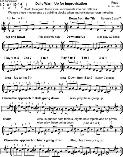 Barry Harris Scale Exercises