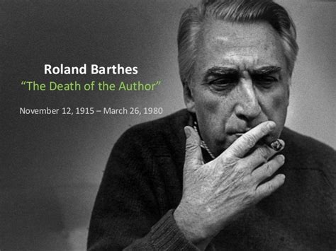 Barthes Death Of Author