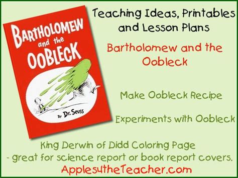 Bartholomew And The Oobleck Lessons Worksheets And Activities Oobleck Activity Worksheet - Oobleck Activity Worksheet