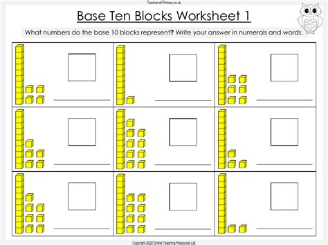 Base Ten Blocks Worksheets Number Bases Worksheet - Number Bases Worksheet