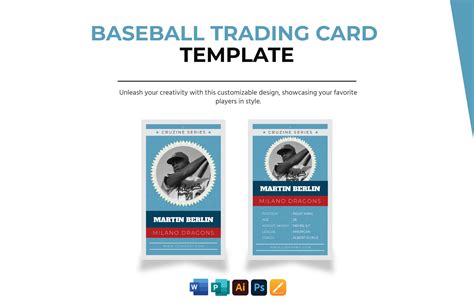 baseball card template microsoft publisher
