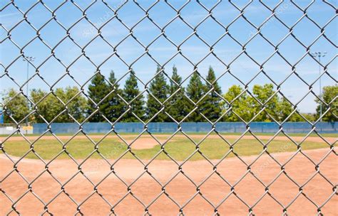 Baseball Chain Link Fence Background