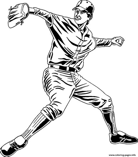 Baseball Coloring Pages Pitcher And Batter Sports Coloring Baseball Player Coloring Pages - Baseball Player Coloring Pages