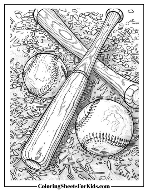 baseball coloring sheets