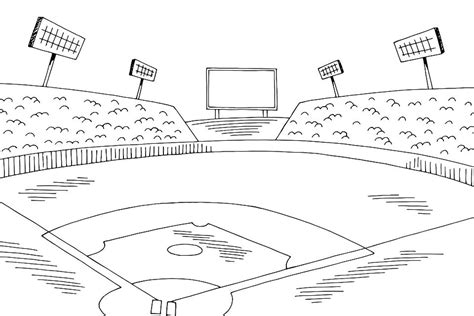 Baseball Field Coloring Pages   Free Printable Baseball Coloring Pages Printables For Kids - Baseball Field Coloring Pages