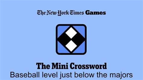 Baseball Level Just Below The Majors Nyt