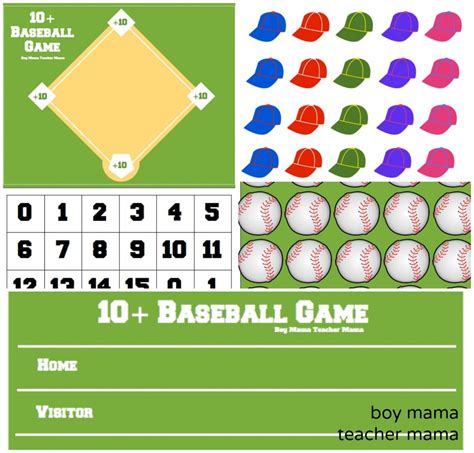 Baseball Math Game Archives Boy Mama Teacher Mama Baseball Math - Baseball Math