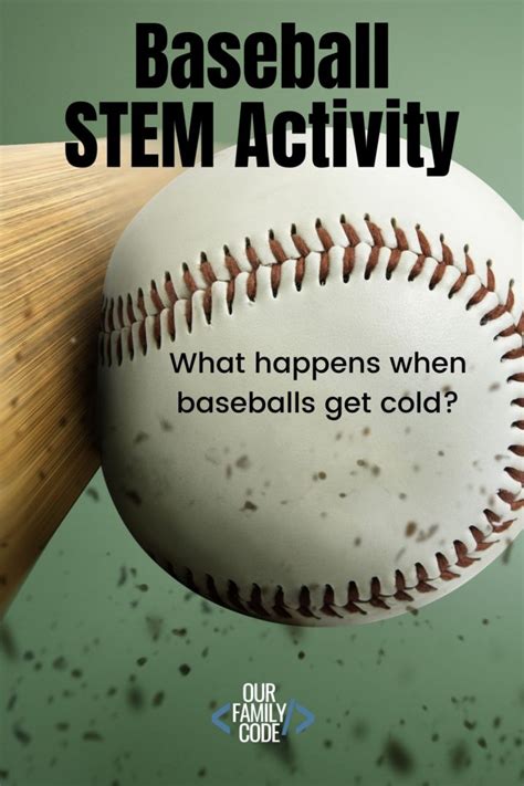 Baseball Science Experiment   Frozen Baseball Experiment Sports Stem Our Family Code - Baseball Science Experiment