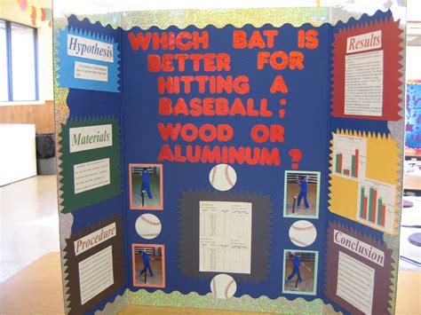 Baseball Science Fair Project Center Of Percussion Baseball Science Experiments - Baseball Science Experiments