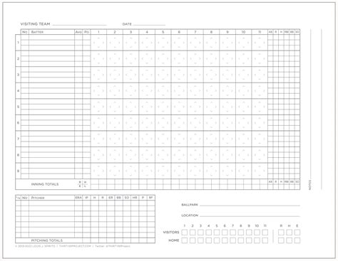 Baseball Scorebook Pdf