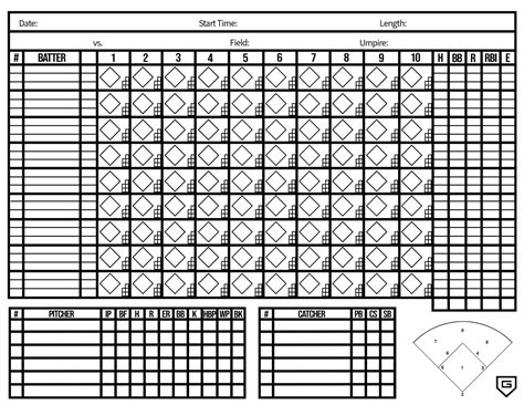Baseball Scoring Book