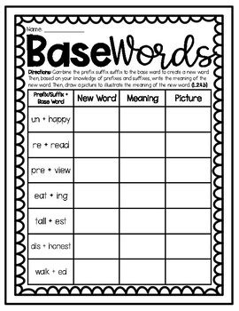 Baseword Worksheet 4th Grade Baseword Worksheet 4th Grade - Baseword Worksheet 4th Grade
