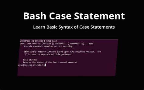 Bash Case Esac
