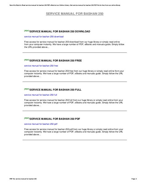 Read Online Bashan Service Manual 
