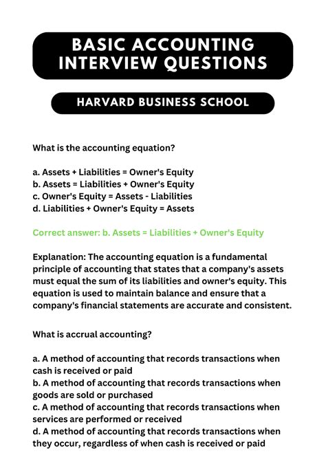 Basic Accounting Interview Questions With Answers