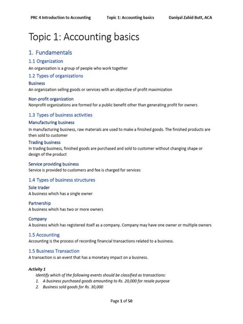 Basic Accounting Pdf