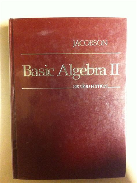 Basic Algebra I Jacobson Solutions