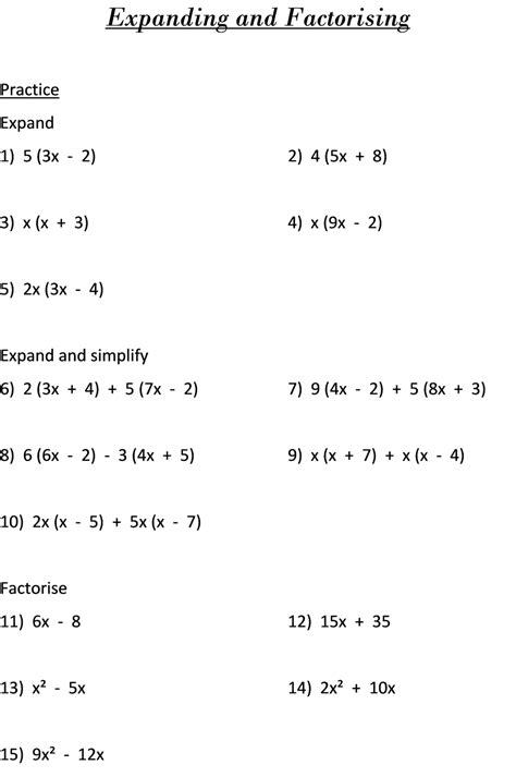 Basic Algebra Worksheet Answers Foundation Gcse Basic Algebra Worksheet With Answers - Basic Algebra Worksheet With Answers