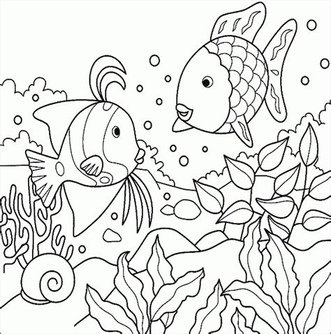 Basic Aquarium Coloring Page Download Print Or Color Printable Aquarium Coloring Pages - Printable Aquarium Coloring Pages