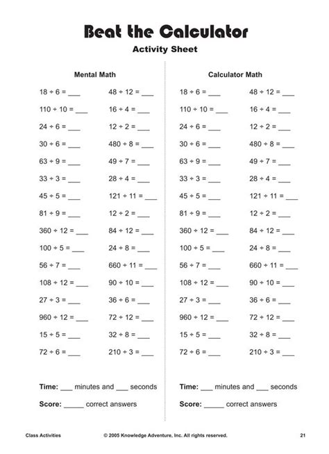 Basic Arithmetic For School Kids And Math Table Math 4 Kids - Math 4 Kids