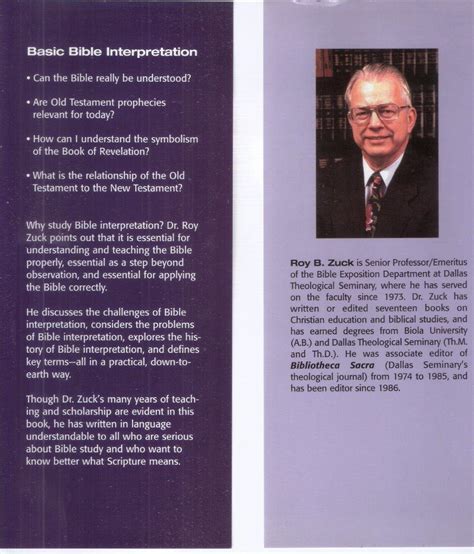 Basic Bible Interpretation A Practical To Discovering Biblical Truth