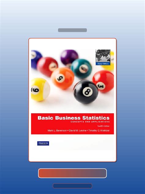 Basic Business Statistics Berenson 12th Edition