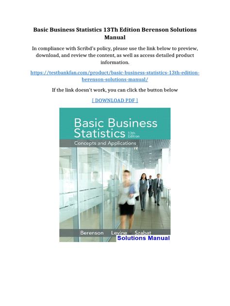 Basic Business Statistics Solutions