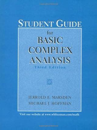 Basic Complex Analysis Marsden Solutions Manual