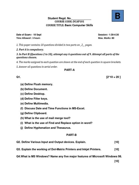 basic computer repair exam questions