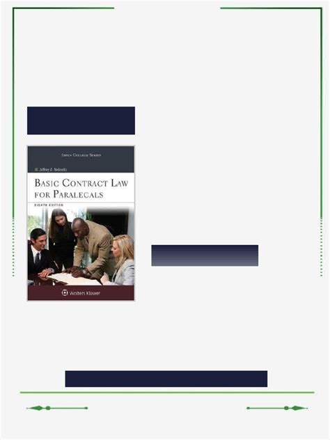 Basic Contract Law For Paralegals