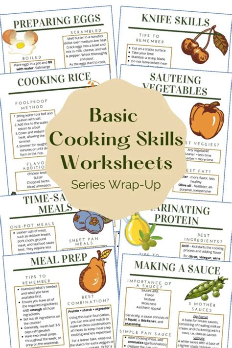 Basic Cooking Skills Worksheets Series Wrap Up Basic Cooking Terms Worksheet Answers - Basic Cooking Terms Worksheet Answers