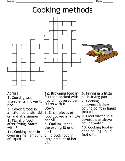 Basic Cooking Terms Crossword Puzzle Answers Basic Cooking Terms Worksheet Answers - Basic Cooking Terms Worksheet Answers