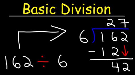 Basic Division Explained Youtube And Division - And Division