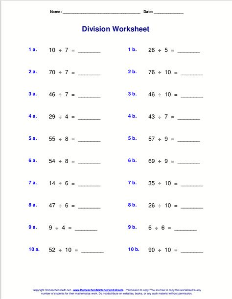 Basic Division With Remainders   Division Worksheets K5 Learning - Basic Division With Remainders