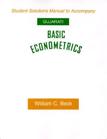 Basic Econometrics Gujarati Solution Manual 4th Edition