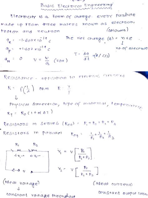 Basic Electrical Engeenering Notes By V K Mehta