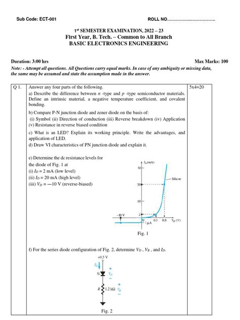 Basic Electronics Engineering 1sem Pdf