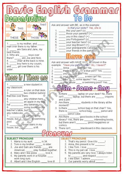 Basic English Grammar With Exercises