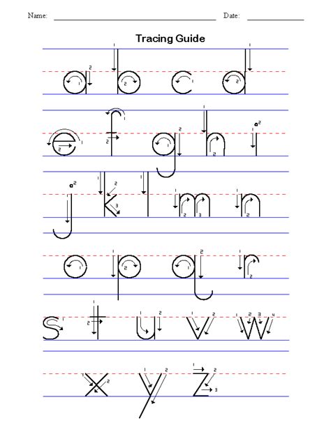 Basic Handwriting For Kids Manuscript Letters Of The Abc Small Letter Handwriting - Abc Small Letter Handwriting
