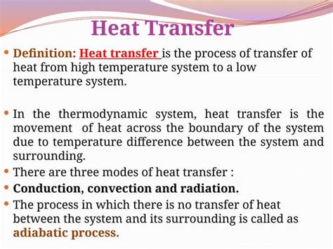 Basic Heat Transfer And Some Applications Polydynamics Inc