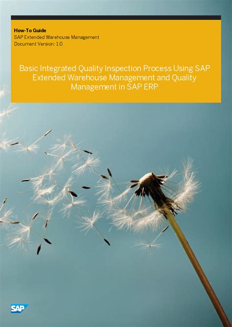 Basic Integrated Quality Inspection Process Using Sap