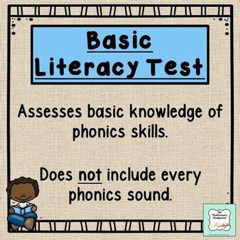 basic literacy test blt
