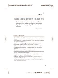 Basic Management Functions Jones Bartlett Learning